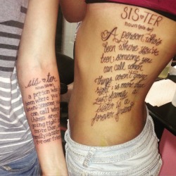 ayyodeeezy:  # team tatted (my sister is straight )