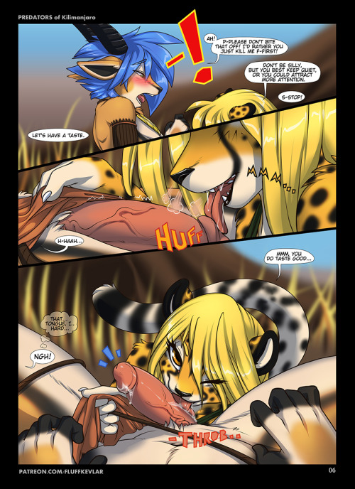 yiffmecomics:  dansuselessblog:  fkevlar:   My first comic, in full, Predators of Kilimanjaro.  Apologies if you feel you’ve seen this a dozen times, this’ll be the last. It’s been posted a few times before on Tumblr, but not by me. So here it is
