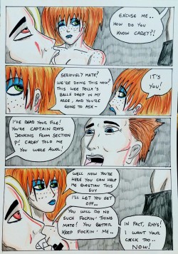 Kate Five vs Symbiote comic Page 152  She&rsquo;s hungry for cock!!  Captain Rhys finally revealed after barely being mentioned since Chapter 1!