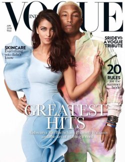 sinnamonscouture:    Aishwarya Rai Bachchan and Pharrell Covers Vogue India, April 2018  