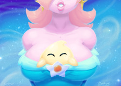 mdfive:  Snuggly by Mataknight  Instead of the usual “Rosie looks so cute, and so does that Luma” text, I’m going to expand on this set of comments on the piece… even though both Rosie and Luma look really good :D  This is more adorable than sexy.