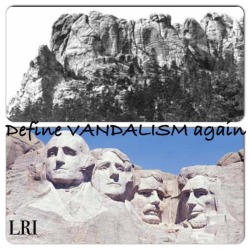 beam-meh-up-scotty:  haiweewicci:  lastrealindians:  86 years ago today (1927) Gutzon Borglum began defacing the sacred BlackHills with Mt. Rushmore.  Everyone must remember that “Mt. Rushmore” (the Black Hills) does not legally belong to the federal