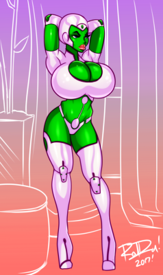 raldupreeart: [Commission] Bimbo Aya green lantern  Well, this is a few hours late, but I’m posting it here for people who only follow me on tumblr, this was a commission of Aya. I never knew her prior to the commission so this was a bit different than