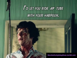 &ldquo;I&rsquo;d let you ride my tube with your harpoon.&rdquo; Submitted (with photo) by Carrie (no username). (Admin&rsquo;s note: Yes, I realize this screencap has been used before, but it was a photo submission, so I just rolled with it.)