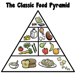 starscythe:  idanceitarotiart:  tastefullyoffensive:  Food Geometry [mrlovenstein]  There is penultimate truth in this imagery.  *wears the paper hat* 