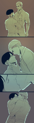 diesturbia:  I have no title for this. Just wanted to draw some Eruri &lt;3