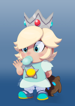 tovio-rogers:a quickie i did to warm up of baby rosalina. she’s been my go-to in mario kart as of late. &gt; w&lt; &lt;3 &lt;3 &lt;3