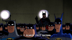 fyeahlilbit3point0:  danoftomorrow:  divinehollow:  god bless this show  Possibly my favorite moment in my favorite half hour of television.  The best part about this was it was written by Paul Dini, who created Batman: The Animated Series in the 90’s.