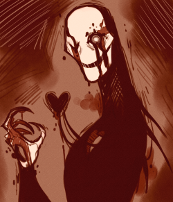 temperedfoe:  quick lil’ doodle of W.D Gaster from Undertale  