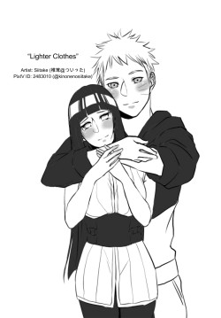 thisisutl:  “Lighter Clothes” by Siitake (椎茸＠ついった) (@kinonenosiitake)Doujin Source: HereTranslation Source: DanbooruHinata tries out some lighter clothes to impress Naruto. Hilarity ensues.Yes, I even managed to typeset the animation