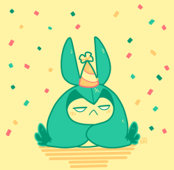 rg-mac:  smash-chu:  Catching up on the days i missed - Day 13 / “A Pokemon that makes you smile” Swadloon’s such a grump, that annoyed little expression of it’s makes me very happy for some reason. Maybe because i have a soft spot for grumpy