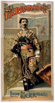 mrdirtybear: Leon Herrmann (1867-1909) was a French magician, one of a family of publicly performing magicians, he went to America to perform there after the head of the family died in 1896.
