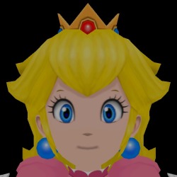 suppermariobroth:  By removing textures from Princess Peach’s model, we can see what she would look like if she didn’t wear lipstick.