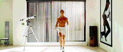 dutchovny-blog:  American Psycho trivia: Two scenes featured unexpected improvisation by Christian Bale. When Bateman is jumping rope, he starts to skip and cross his jump rope as a schoolgirl would. Bale surprised director Mary Harron even more by
