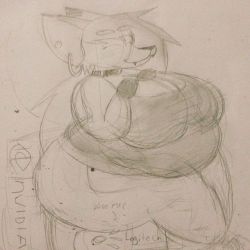 moustachedpotatoes: Here’s me sitting on some Logitech crap with a video card as a butt rest.  They’re mine now.  #fursona #potatopictures #sketch #chubby #furry #anthro  rip video card