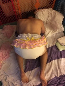 badlilblubunny:  Almost two years in and I still can’t get over what an adorable sissy baby I have. He’s such a handsome boy but oh my gosh does he make an even cuter sissy baby. He may play the part of a manly man during the day but I know exactly