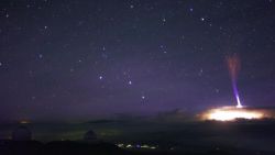 the-future-now: Scientists caught rare “jet lightning” on camera The Gemini Observatory’s cloud camera on Mauna Kea in Hawaii captured rare footage of lightning on July 24. There are various different types of lightning and the time-lapse video