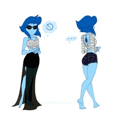xxxubbles: *pretends I didn’t start this last year* A (short) ‘What I Wore’/’OOTD Lapis’ because she me There were more outfits but I got lazy. PS I have no idea if you can read it but the last shirt says ‘Gangsta Rap Made Me Do It’ 