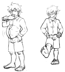 verzisnsfwblog:  More unnamed hobbit/halfling OC! I’m probably gonna give him the same naming treatment that I gave FInley and the others. Its more exciting that way~
