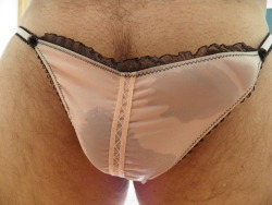 likelickvid:  wifes panties, my wet bulge 