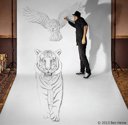 violence-of-action:  unicorn-meat-is-too-mainstream:  Artist’s Ben Heine 3D drawings are big enough for him to pose with his sketched characters ,Bhakta’s Weblog:  facebook  |  twitter  |  pinterest  | subscribe  I can’t even draw a fucking