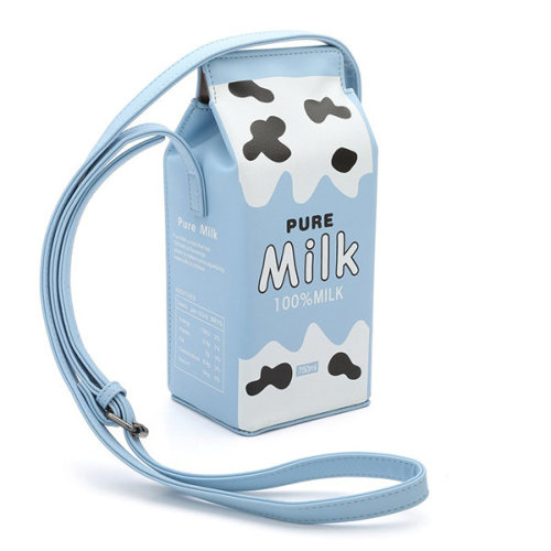 keansunny - Creative Cute Milk Box Crossbody Bag  Phone...