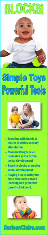 With all the careful planning and nurturing of little ones, parents may forget some of the simpler things in life! Blocks are rich and stimulating tools that support children over a wide span of developmental skills. Check out some of the powerful ways