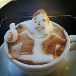 dorkly:  Fallout Latte Art Available in post-apocalyptic vaults across America!  I hate coffee, but this is for my girl.