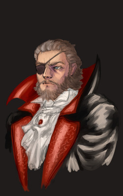 mgs-lileiv: Halloween is on the way, and I got carried away parodying that one bit of Castlevania art of Dracula… [insert joke about what being a ‘vampire’ means in mgs] 