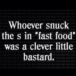 Lol  gave me a grin. Truth.  Unless you&rsquo;re eating to meet your macros. Then keep away from the fa(s)t food. #junk #fitness #healthy #gym #motivation #clever #fit #dedicated #inspiration #eatclean