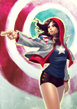 superheropinups:  America Chavez - Elaszer 
