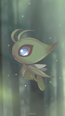 autobottesla:  Day 721 - Turn Back the Clock Celebi | セレビィ Only Celebi knows when it came from. Celebi uses powers borrowed from Dialga to shift through many timelines. Each trip through time creates yet another universe. Celebi can grant wishes