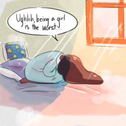 awesomenesshasar:  thenerdbeast:  gemshipartwork:  jenkuhaha:  It doesn’t matter if Steven’s moms aren’t humans, he’ll do his best to understand Connie’s journey to human womanhood and stay by her. Bonus: they turn into Stevonnie so Steven