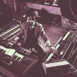 synthesizerpics:  Synthesizer Videos - Vintage Synthesizer And Contemporary Synths At Work #musicmonday 1982 ~ Vangelis in the studio, composing his filmscore for Blade Runner. Studio set up included a video screen behind the mixing desk allowing Vangelis