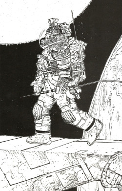everythingsecondhand: Spacesuit design by Moebius. From The Book of Alien, by Paul Scanlon and Michael Gross (Star Books, 1979). From a charity shop in Nottingham. 