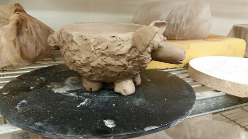 I made a sheep icecream bowl for club mud!!!! adult photos