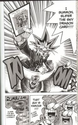 forgottenanimation:  egaobingu:  I hope no one ever forgets the time Yami Yugi showed up in Bobobo…  it will always be a shame that this wasn’t animated 
