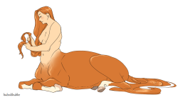 hubedihubbe: You guys sent me suggestions on what to do more with centaurs and some of these are your ideas! Ahh they’re super cute ;V; Also centaur females who don’t need no bras nu-uhI love the idea for the lil paint guy that he’s very jumpy and