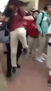 bellaxiao:    Texas Cop Body Slams Middle School Girl   A school police officer was placed on paid leave after a video of him slamming a middle school girl to the ground surfaced.In the video a student can be heard saying: “She landed on her face!”