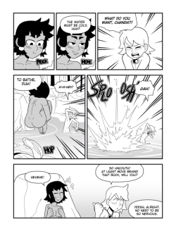 chandacomic:  The Road to Kyrta - 12 How rude. He didn’t even rate her cannonball.  Peepee jokes. I needed to reblog to add this from my friend Gats: