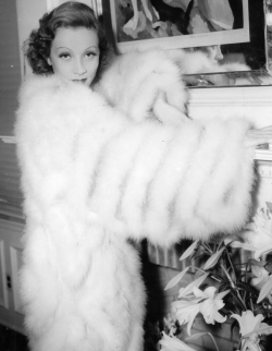 divadietrich:  Marlene Dietrich in her dressing room during filming of The Garden of Allah for Selznick International. 