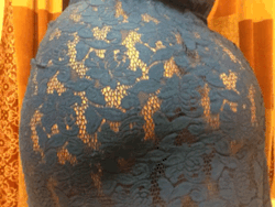 gonewildphotos:  Sheer blue lace dress with no underwear via /r/NSFW_GIF