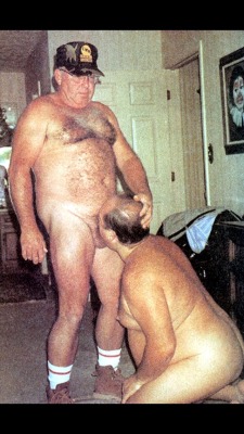 butchdad:Whenever the farmer’s wife heads to town, his fat pig neighbor rushes over to suck his cock.