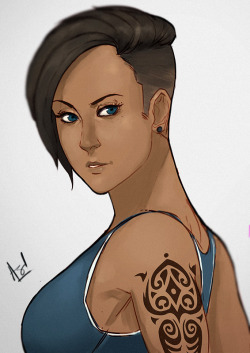 asadfarook:  Korra sketch with a fancy haircut?  ok so the recording crashed half way through which sucks. Patreon 