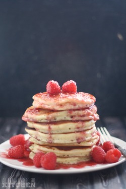 foodffs:  BISQUICK PANCAKES W/ RASPBERRY MAPLE SYRUPReally nice recipes. Every hour.Show me what you cooked!
