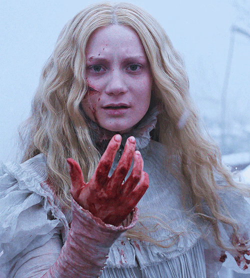 movie-gifs:Ghosts are real. This much, I know.CRIMSON PEAK2015, dir. Guillermo del Toro