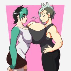 haczeynsfw:  theselfsufficientcrescent:  Did a thing starring Zee’s Andrea and Phaedra docking. Phae isn’t showing off, but when you happen to be much larger … it just seems that way.  This is awesome, dude! 