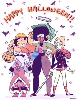 sssonny-art:   Happy Halloween 2k15!! look at these adorable nerds in their costumes~  