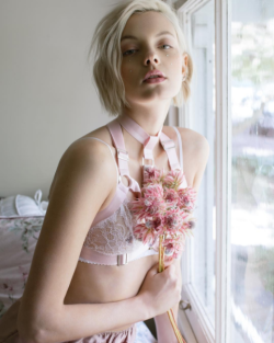 thelingerielovely:  Pretty pinks 💗 Teale Coco wears her namesake label’s harness and SJ Lingerie for Sticks &amp; Stones Agency // ph: Sarah Tee &amp; styling: Arlia Sroyphet