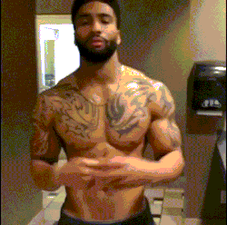 blackgaygifs:  sexy-ass George Hill - eye candy and fitness motivation. get your body right this summer! sexy black men at black gay gifs 